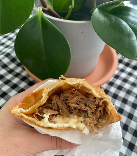 Shredded beef with cheese